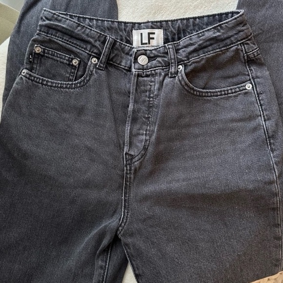 🖤 Lovers & Friends Reece high rise slim straight jeans button fly - Picture 8 of 9